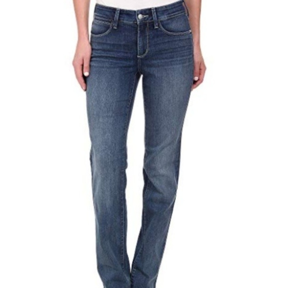 NYDJ Straight Heyburn Med Wash Womens 14